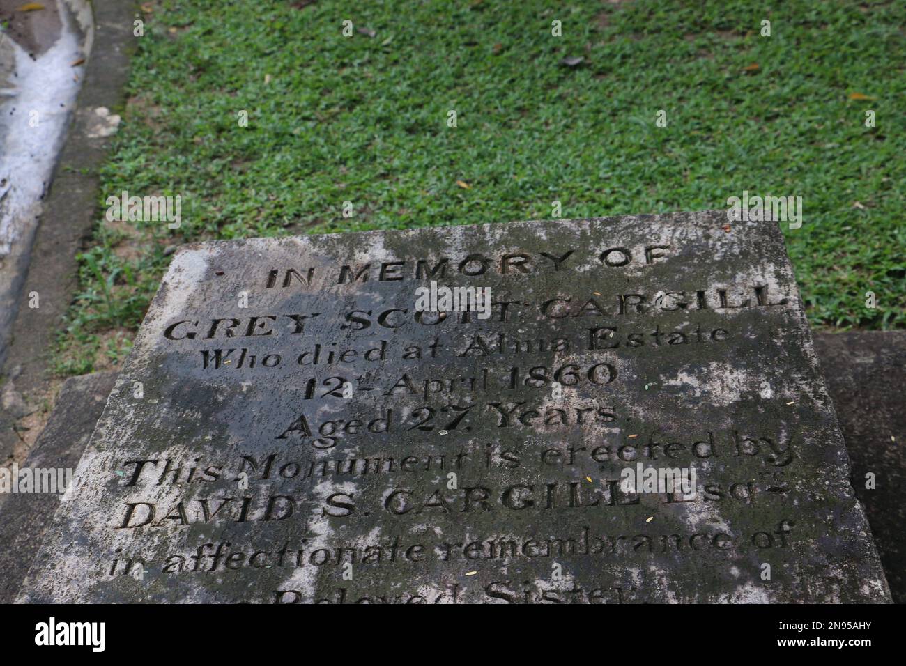 British Garrison Cemetery/Kandy Garrison Cemetery Stockfoto