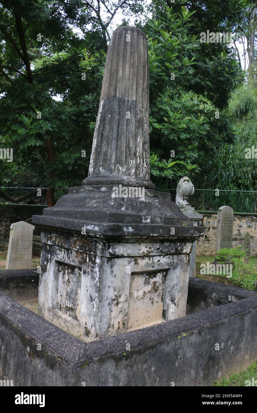 British Garrison Cemetery/Kandy Garrison Cemetery Stockfoto