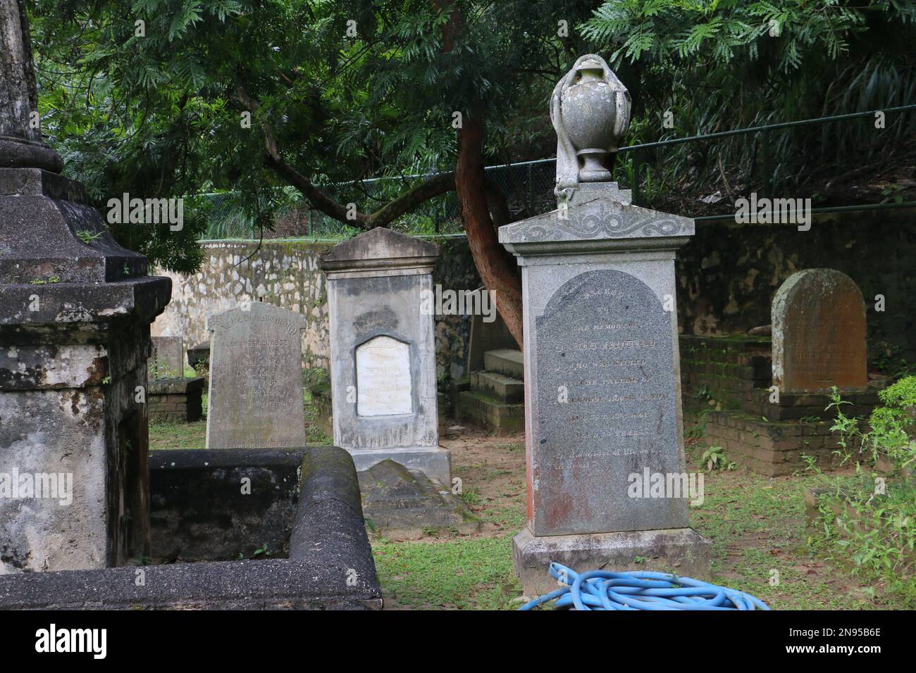 British Garrison Cemetery/Kandy Garrison Cemetery Stockfoto