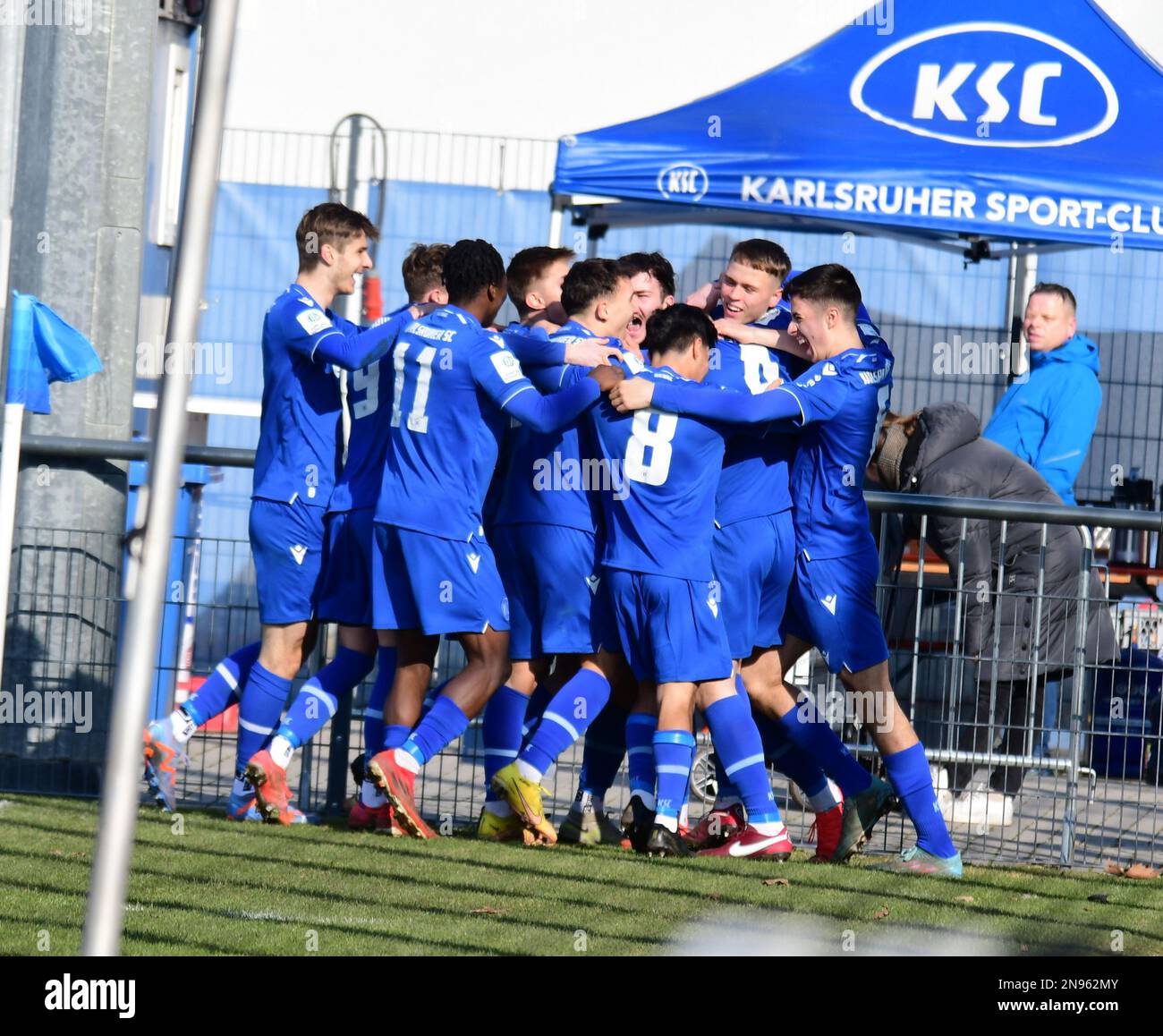 KSC Jugendliga Karlsruher SC U19 A-Junioren gewinnt gegen SSV Reutlingen Stockfoto