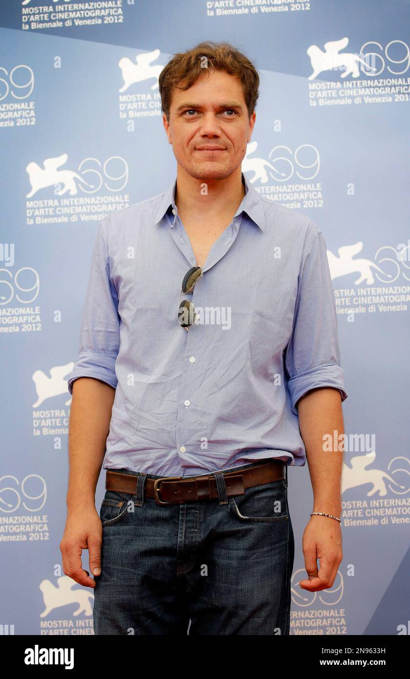 Actor Michael Shannon poses during the photo call of the movie 'The Iceman' at the 69th edition of the Venice Film Festival in Venice, Italy, Thursday, Aug. 30, 2012. (AP Photo/Andrew Medichini) Stockfoto
