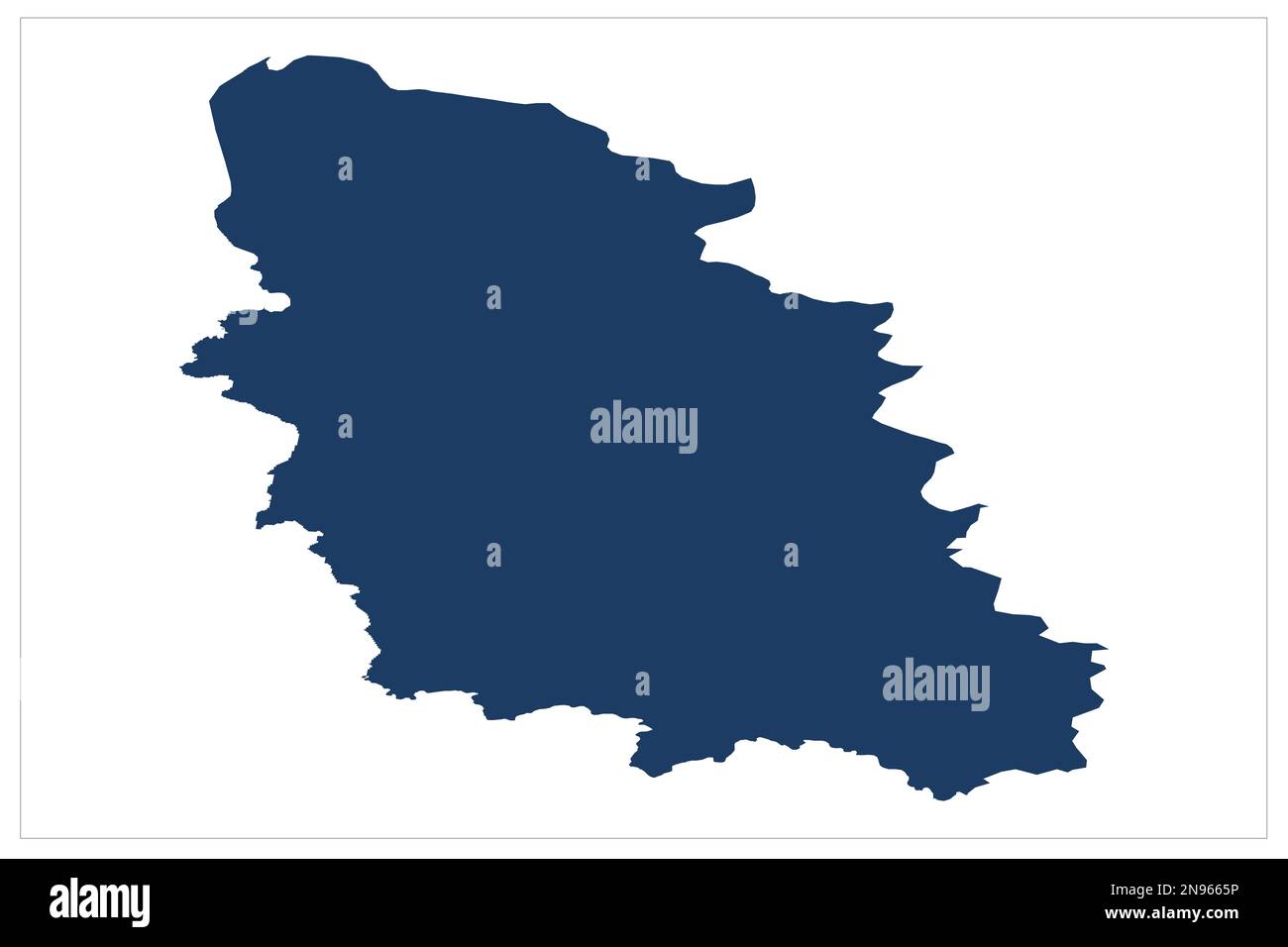 Provinz der Don-Kosaken, Oblast Rostowskaya, Oblast Pskowskaya , Pskav Russland Landkarte der Landesprovinz Abbildung auf weißem Hintergrund mit blauer Farbe Stockfoto