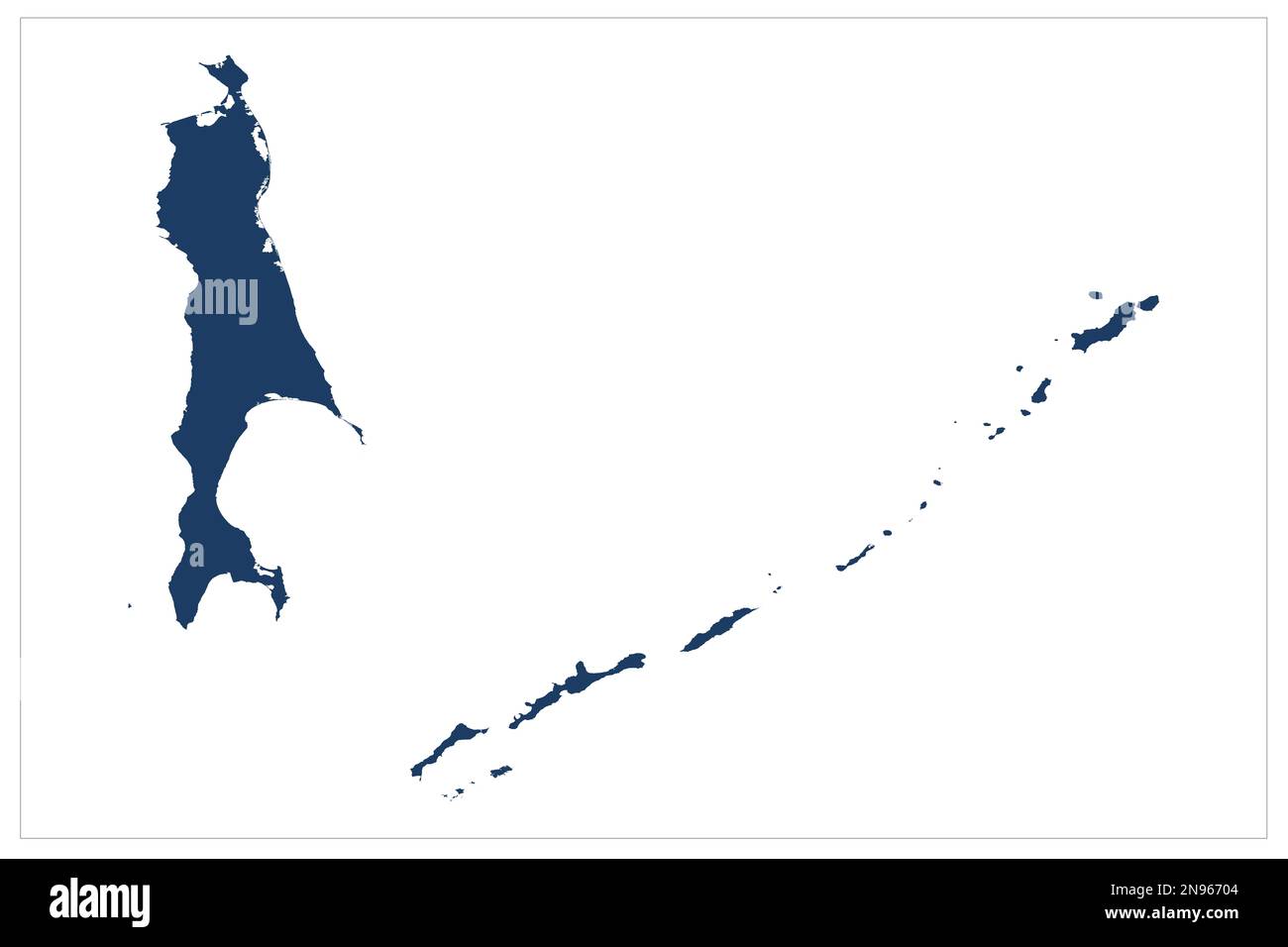 Republik Sakha, Jakutia-Sakha|Jakutsk, Respublika Sakha , Sachalin Russland Oblast Illustration der Landesprovinz Russland auf weißem Hintergrund mit blauer Farbe Stockfoto