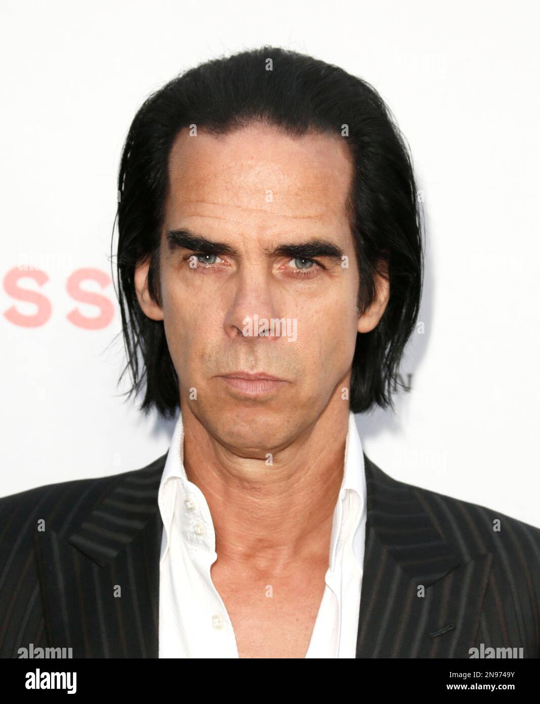 Nick Cave attends the LA premiere of Lawless at Arclight Cinemas Hollywood on Wednesday, Aug. 22, 2012, in Los Angeles. (Photo by Todd Williamson/Invision/AP) Stockfoto