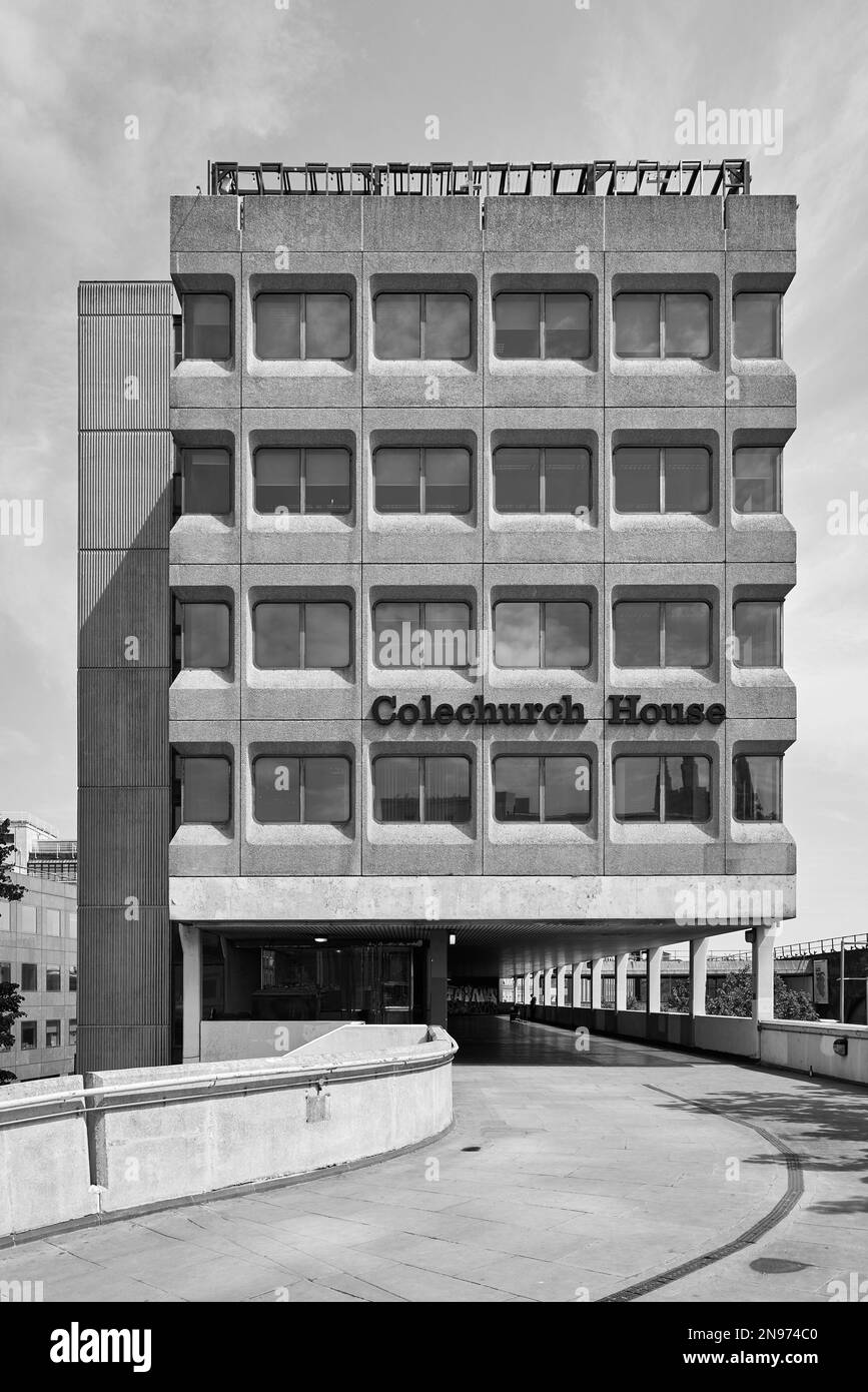 Colechurch House (entworfen von Z. B. Chandler, 1973); London Bridge Walk, London, Großbritannien Stockfoto