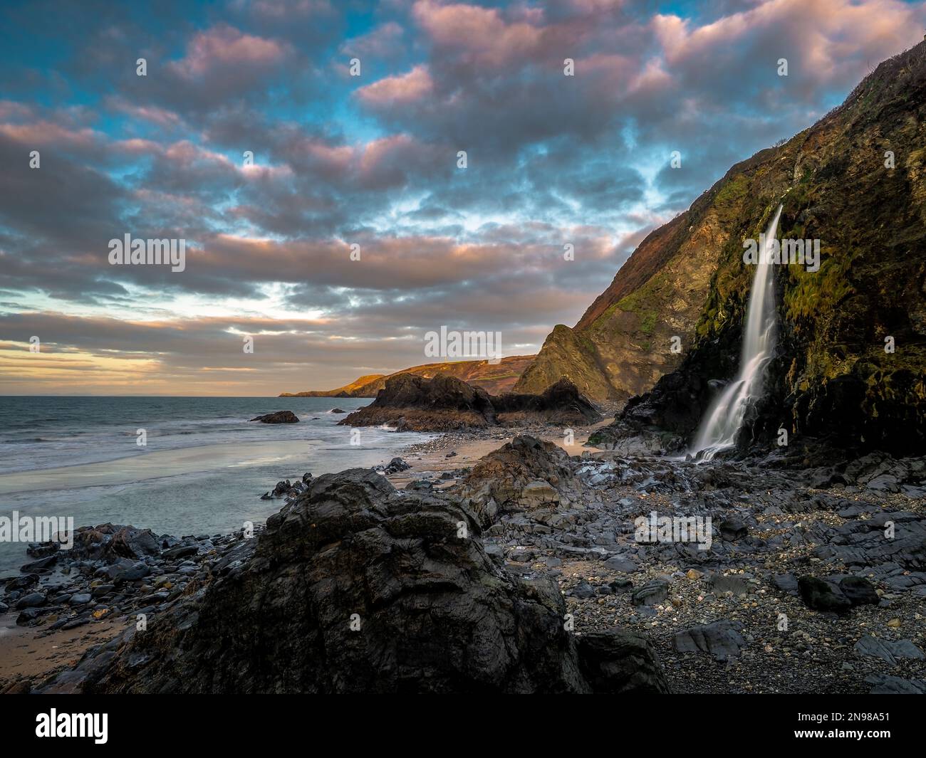 Tresaith Beach, Aberporth, Ceredigion, Wales Stockfoto