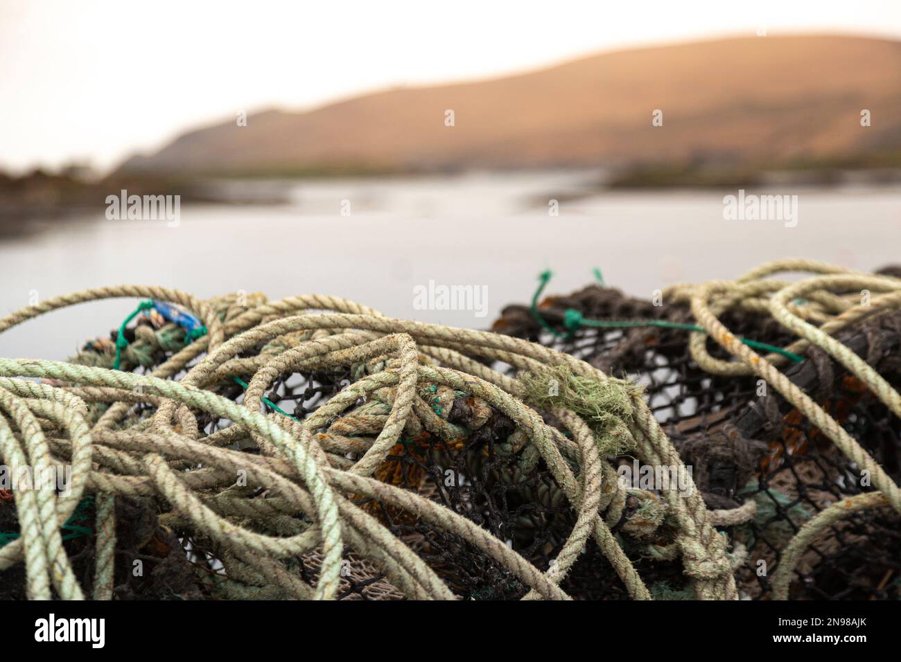 Blick auf Valentia Island, County Kerry, Irland Stockfoto