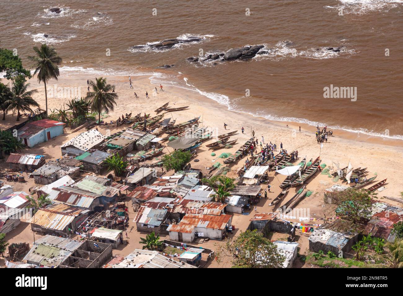 Monrovia Liberia 2010. Stockfoto