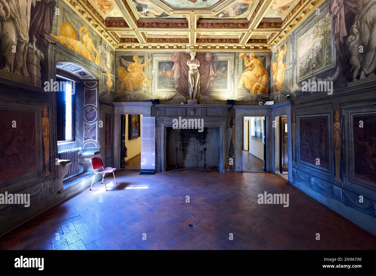 Arezzo Toskana Italien. Vasari Home Museum Stockfoto