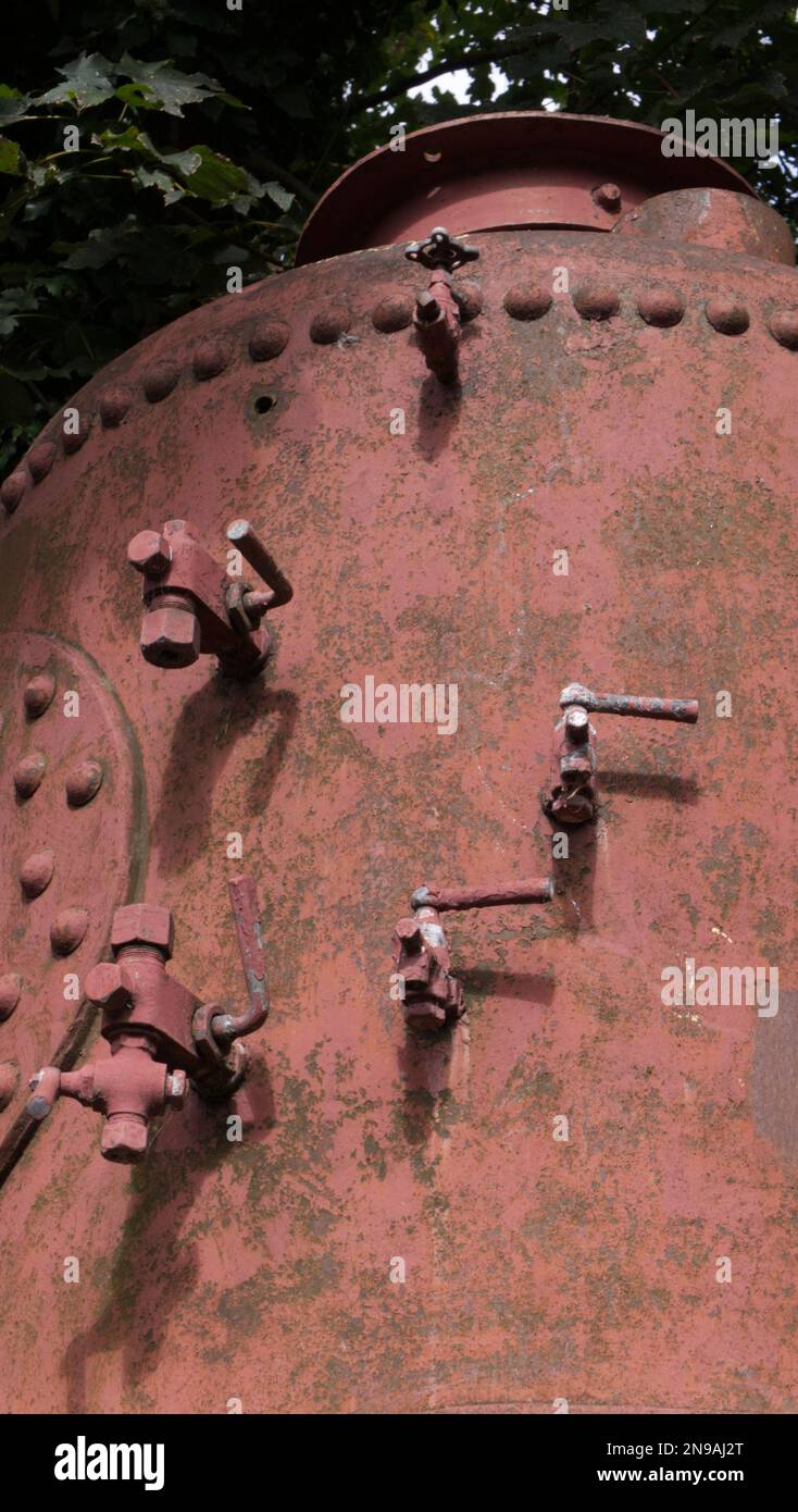 Ein alter Boiler im Black Country Living Museum, West Midlands, Dudley, England, Großbritannien Stockfoto
