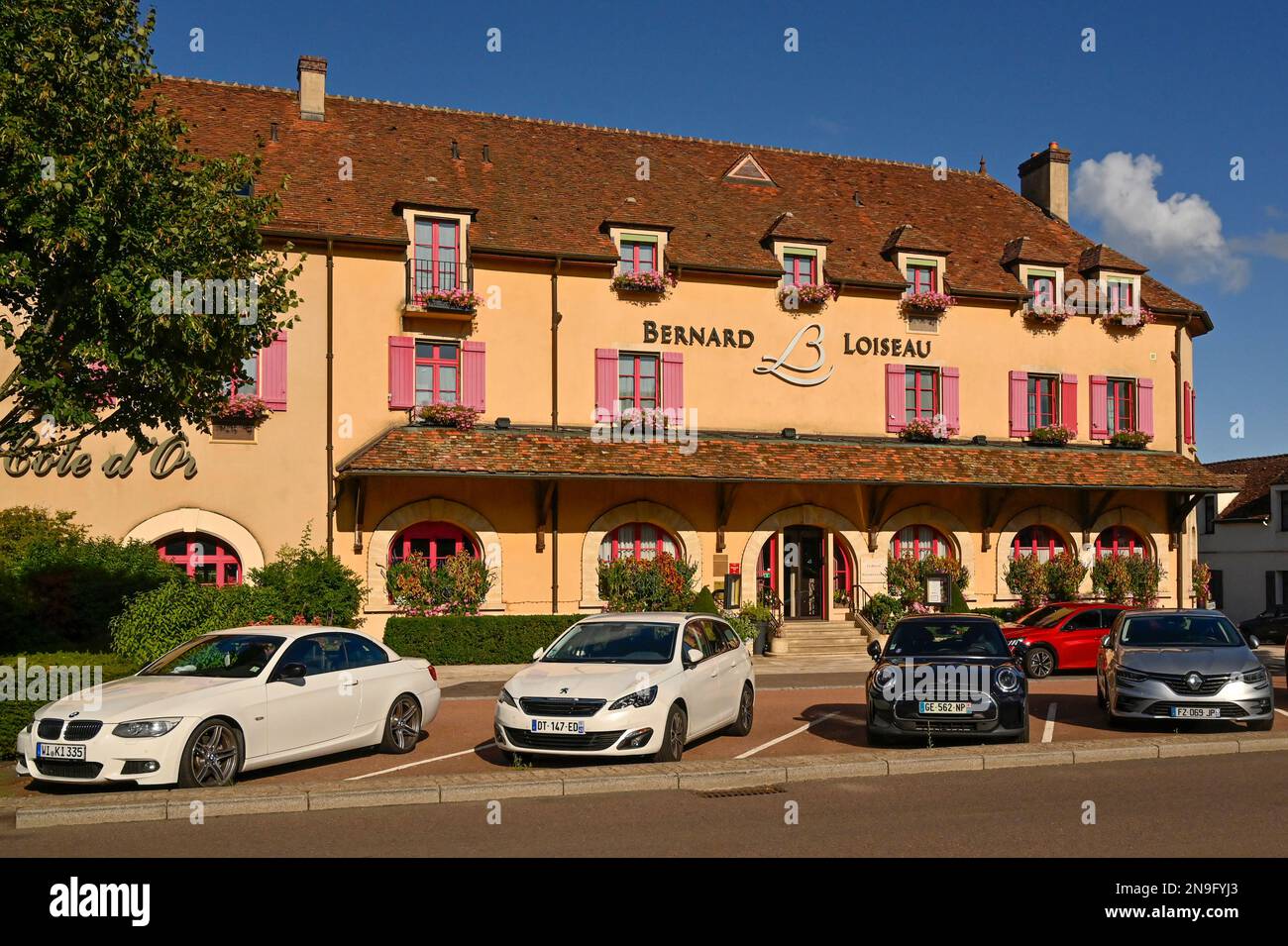 Das Hôtel Le Relais Bernard Loiseau mit dem mit einem Michelin-Stern ausgezeichneten Restaurant La Côte Dor, Saulieu, Frankreich Stockfoto