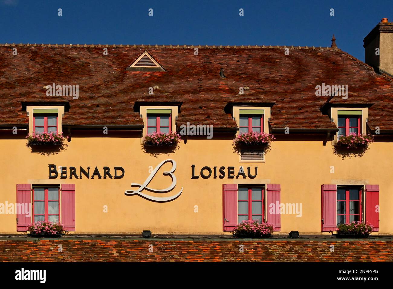 Das Hôtel Le Relais Bernard Loiseau mit dem mit einem Michelin-Stern ausgezeichneten Restaurant La Côte Dor, Saulieu, Frankreich Stockfoto