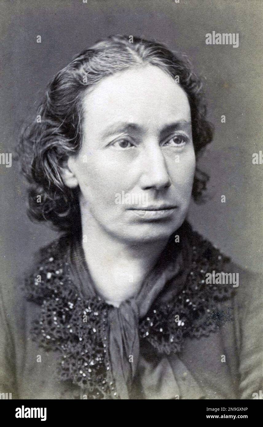 Louise Michel (1830 - 1905), französischer Anarchist Stockfoto
