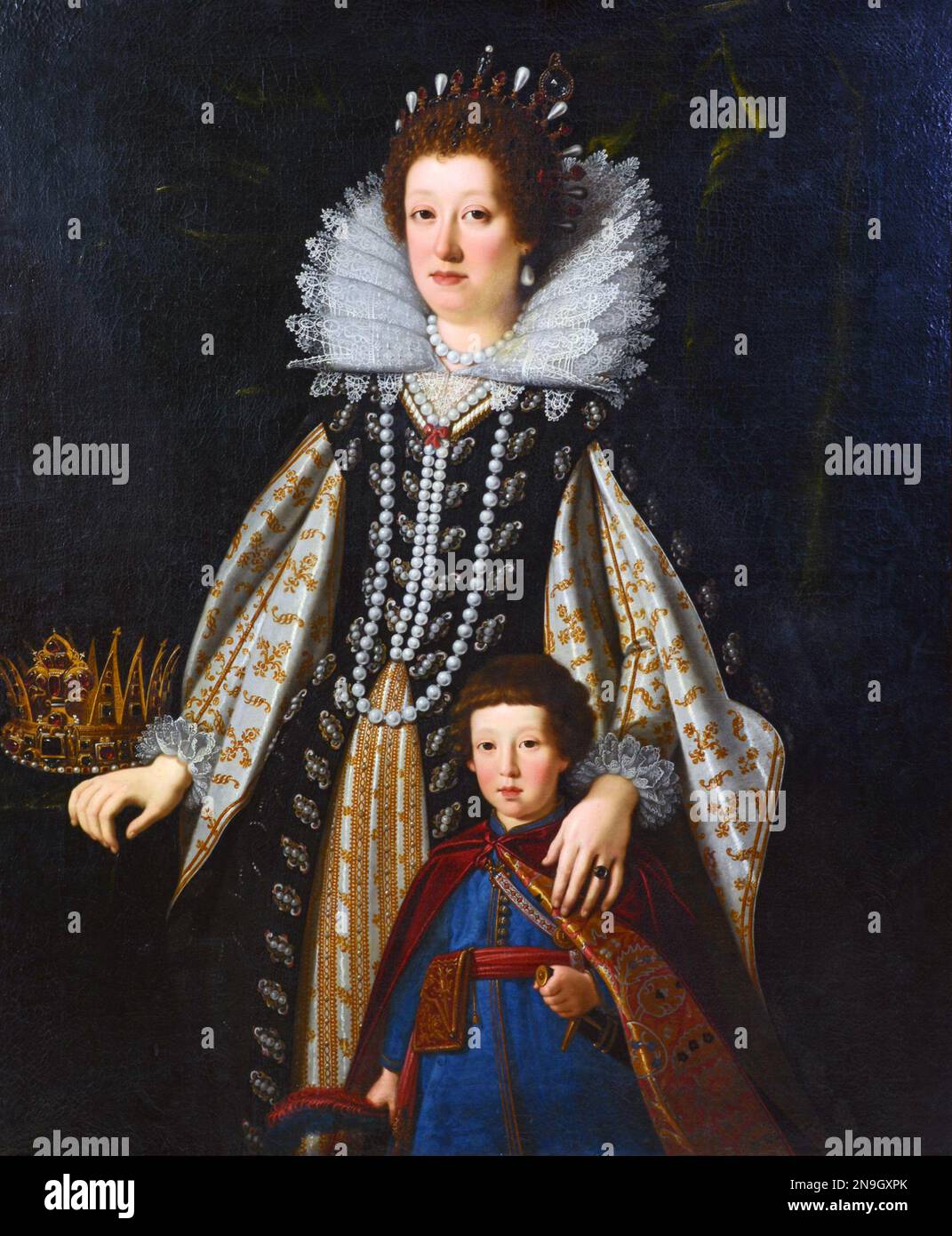 Maria Maddalena von Osterreich (1589-1631) Großherzogin der Toskana von 1609 bis 1621. Stockfoto