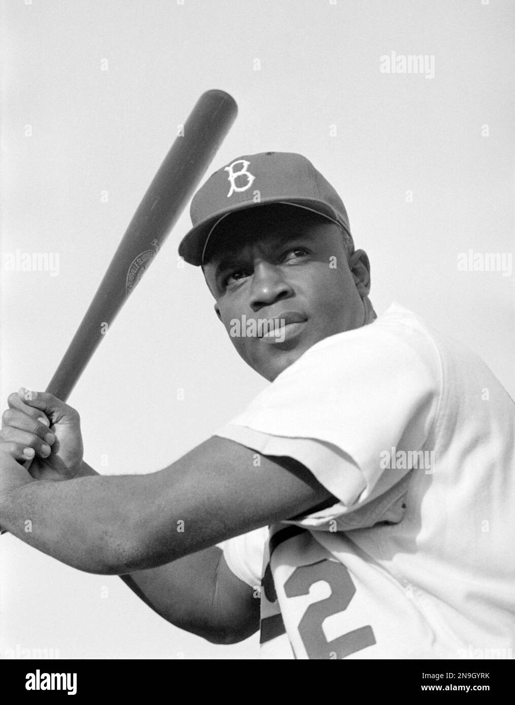 Jack Robinson, Jack Roosevelt Robinson (1919-1972), amerikanischer Profi-Baseballspieler, der als erster Afroamerikaner in der Major League Baseball spielte Stockfoto