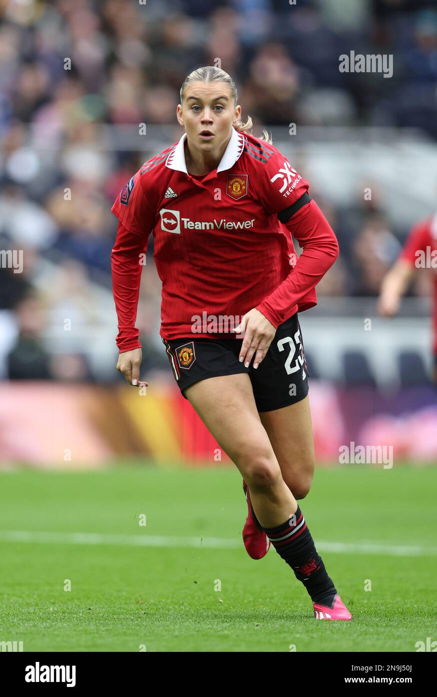 London, England, 12. Februar 2023. Alessia Russo of man Utd Women während des FA Women's Super League-Spiels im Tottenham Hotspur Stadium, London. Der Bildausdruck sollte lauten: David Klein/Sportimage Stockfoto