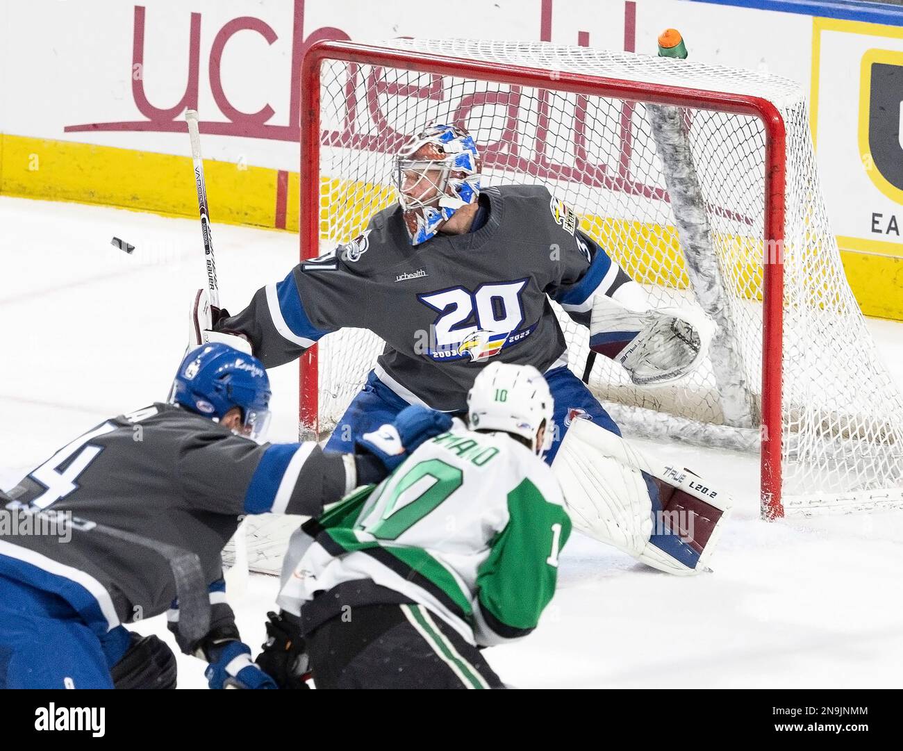 Loveland, Colorado, USA. 11. Februar 2023. Eagles G JONAS JOHANSSON