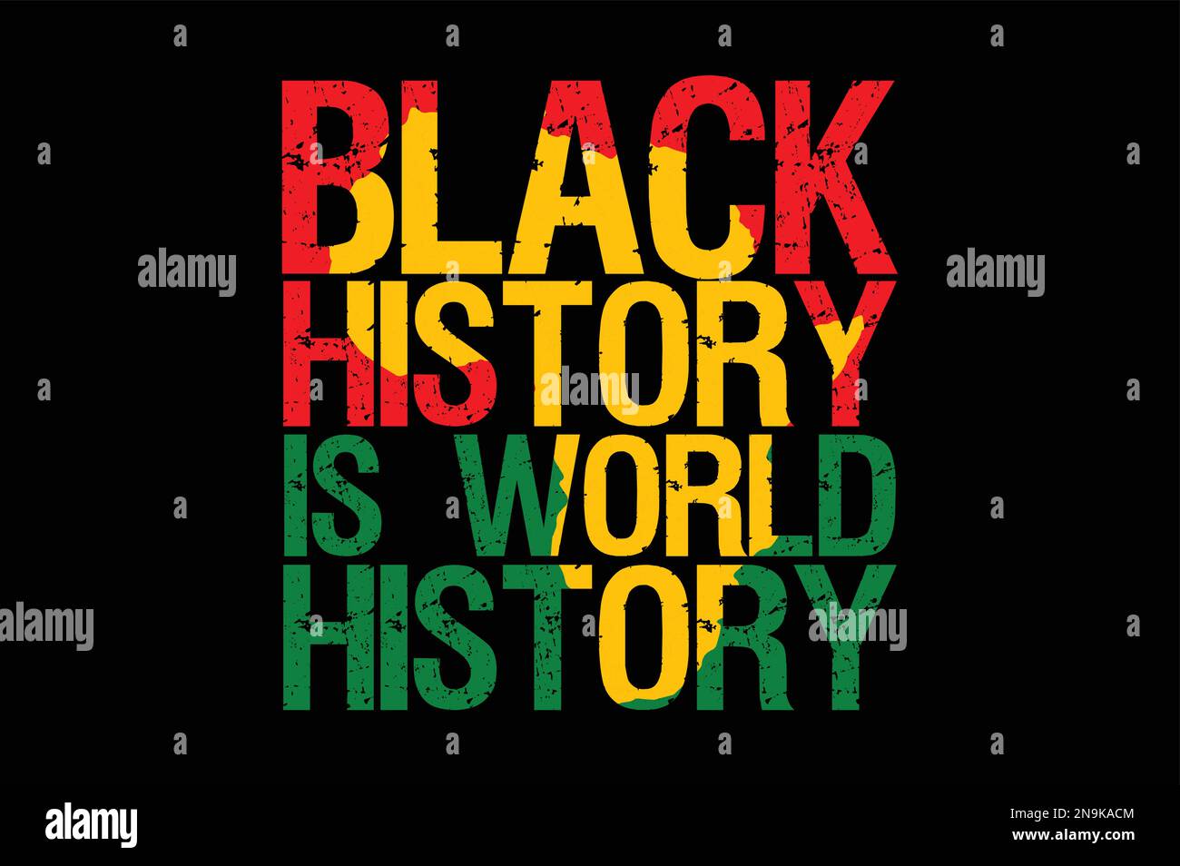 Black History ist das Design der Weltgeschichte Stock Vektor