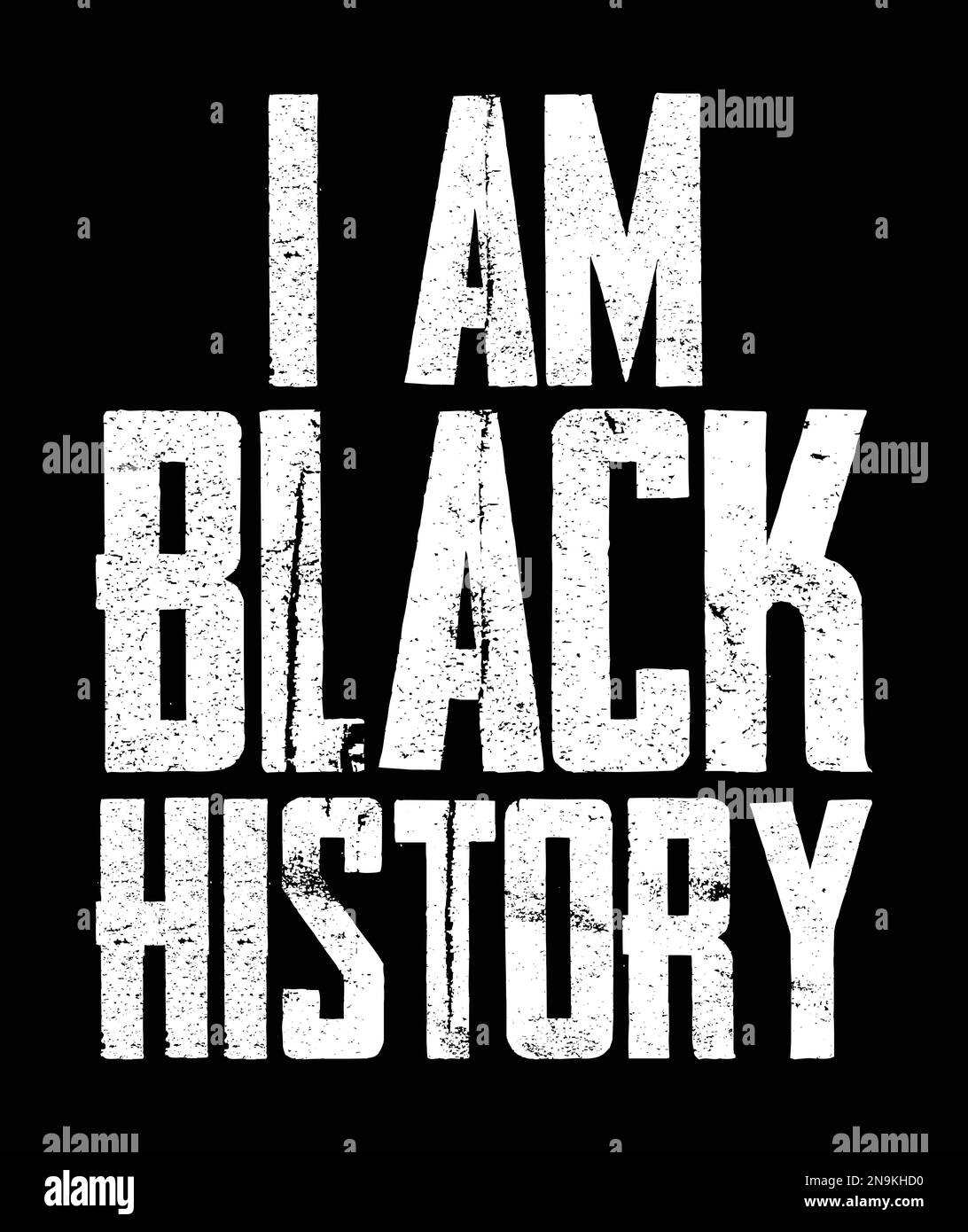 Ich bin Black History - Black History Month Stock Vektor