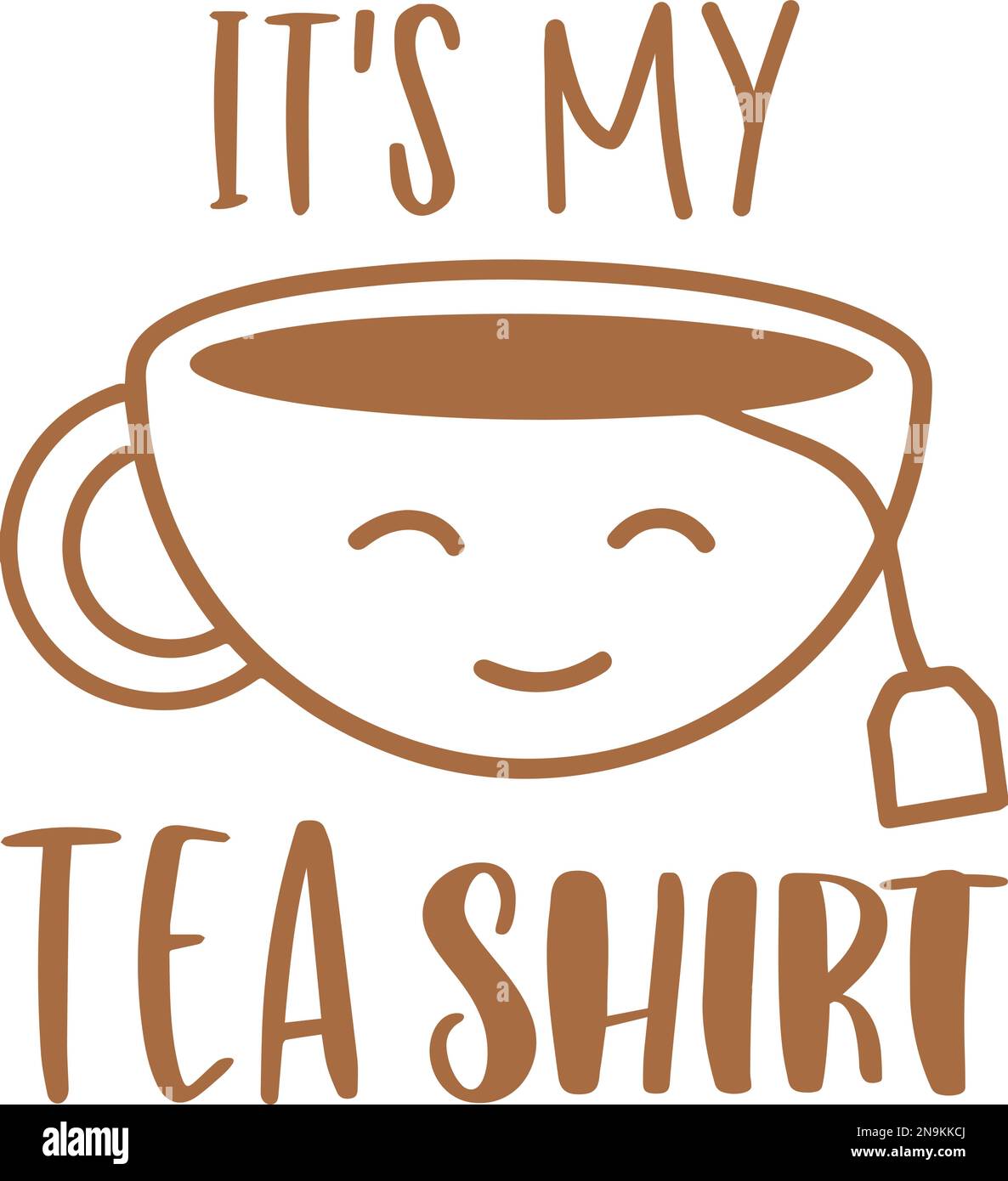 Das ist mein Tee-Shirt. Lustiges T-Shirt-Design für Teeliebhaber. Stock Vektor