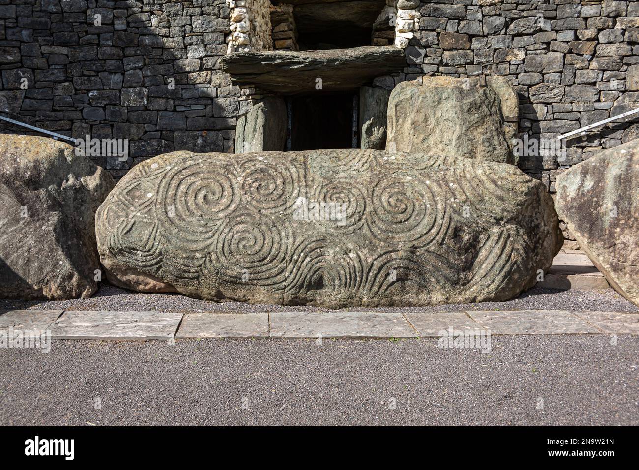 Irland, Grafschaft Meath, Newrange Tumulus Stockfoto