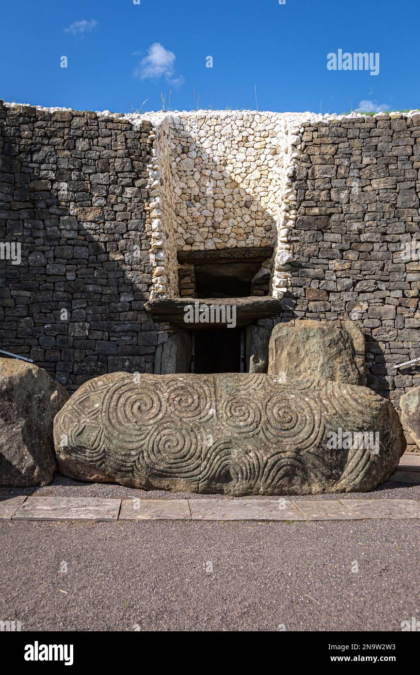 Irland, Grafschaft Meath, Newrange Tumulus Stockfoto