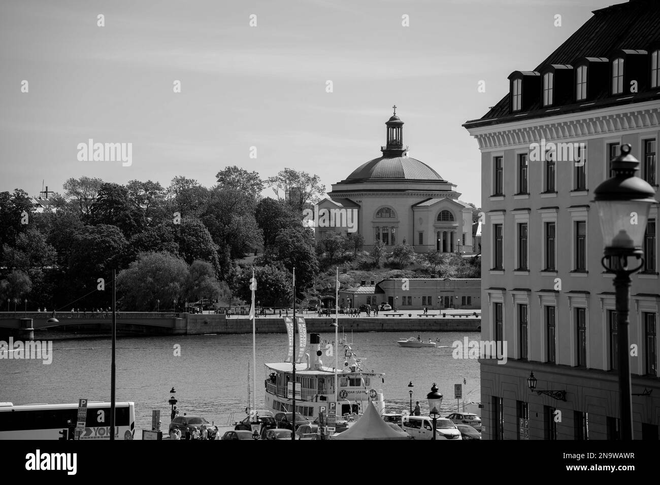 Wunderschöner Tag in Stockholm Stockfoto