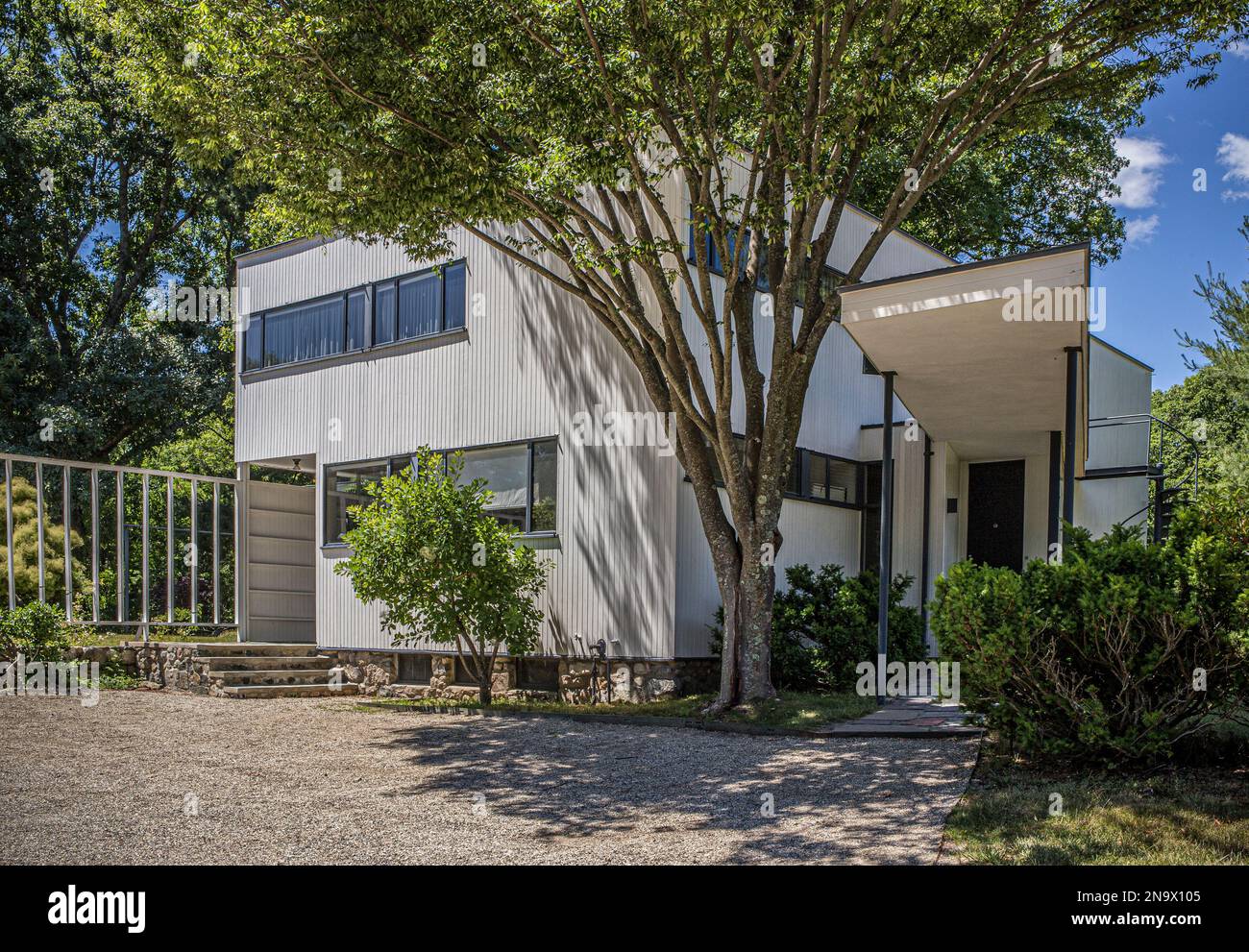 Das historische Gropius House in Lincoln, Massachusetts Stockfoto