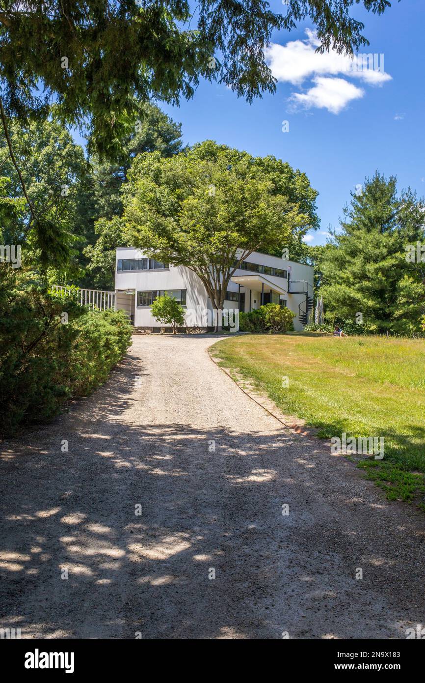Das historische Gropius House in Lincoln, Massachusetts Stockfoto