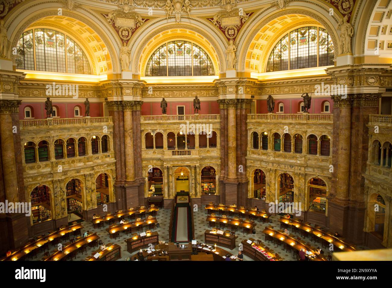Die Library of Congress in Washington, District of Columbia, USA; Washington, District of Columbia, Vereinigte Staaten von Amerika Stockfoto