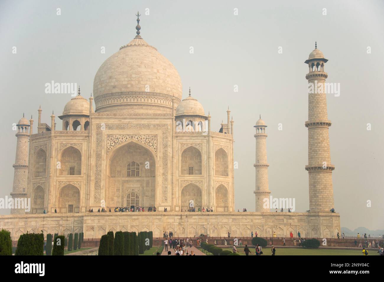 Taj Mahal in Agra, Uttar Pradesh, Indien; Agra, Uttar Pradesh, Indien Stockfoto