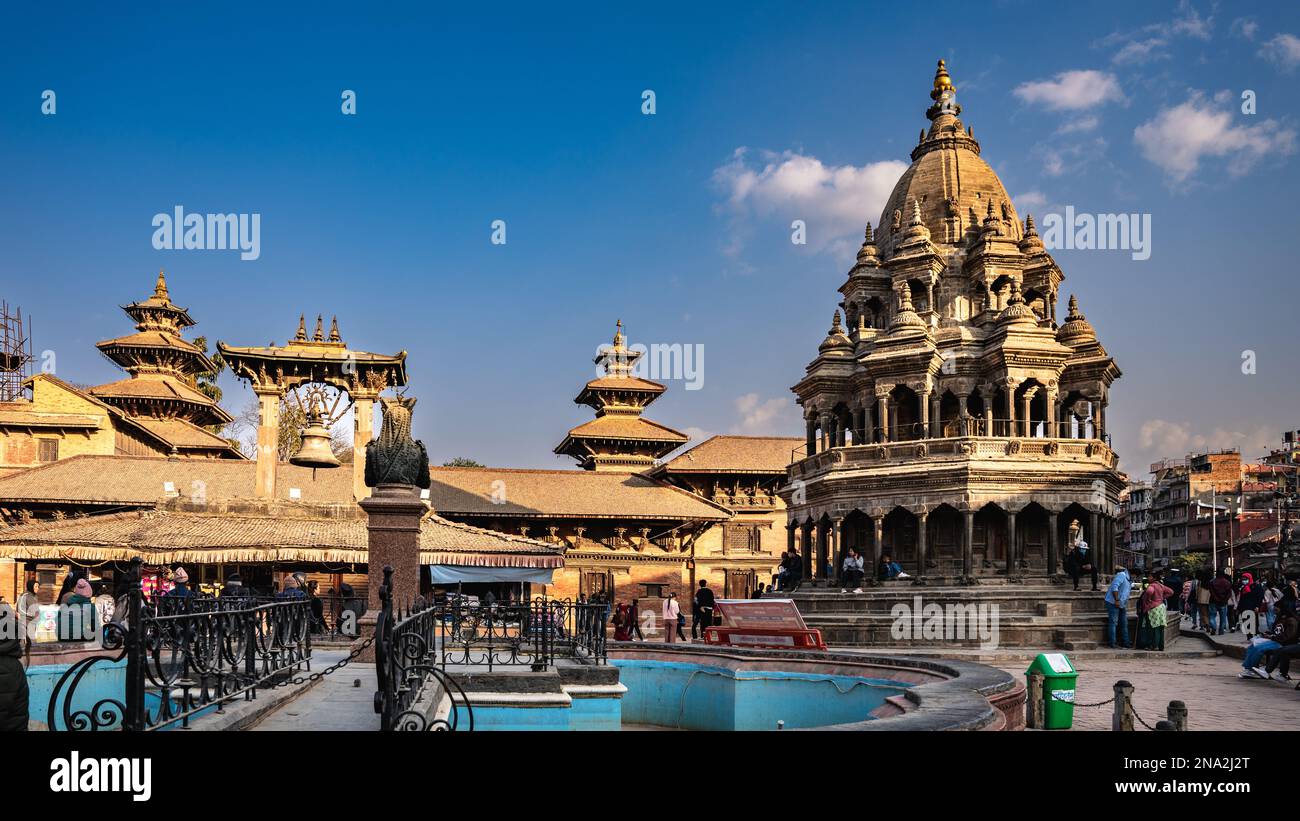 Antiker und historischer Ort in Patan Lalitpur, Nepal Stockfoto