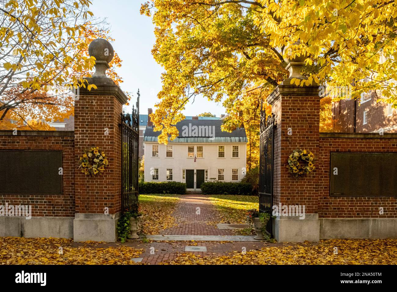 Herbst in Peterborough, New Hampshire Stockfoto