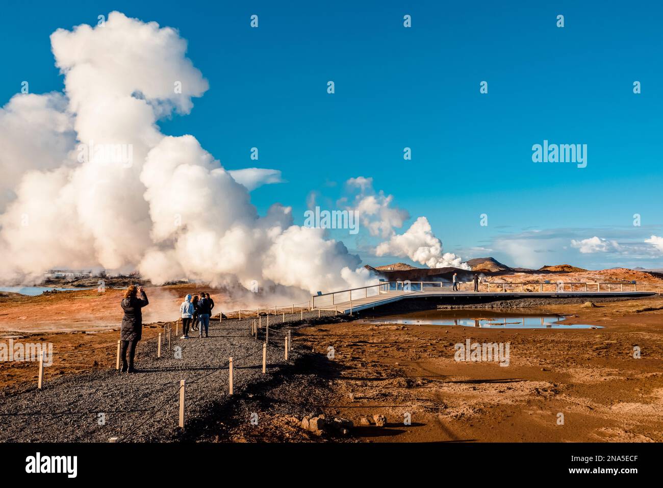 Gunnuhver Hot Spring, Reykjanes Peninsula; Island Stockfoto