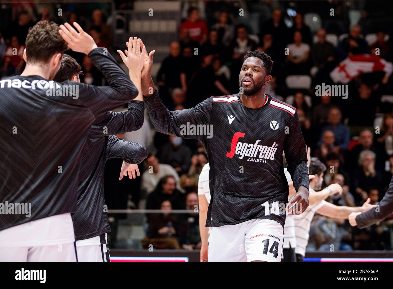 PalaBigi, Reggio Emilia, Italien, 12. Februar 2023, Mouhammadou Jaiteh