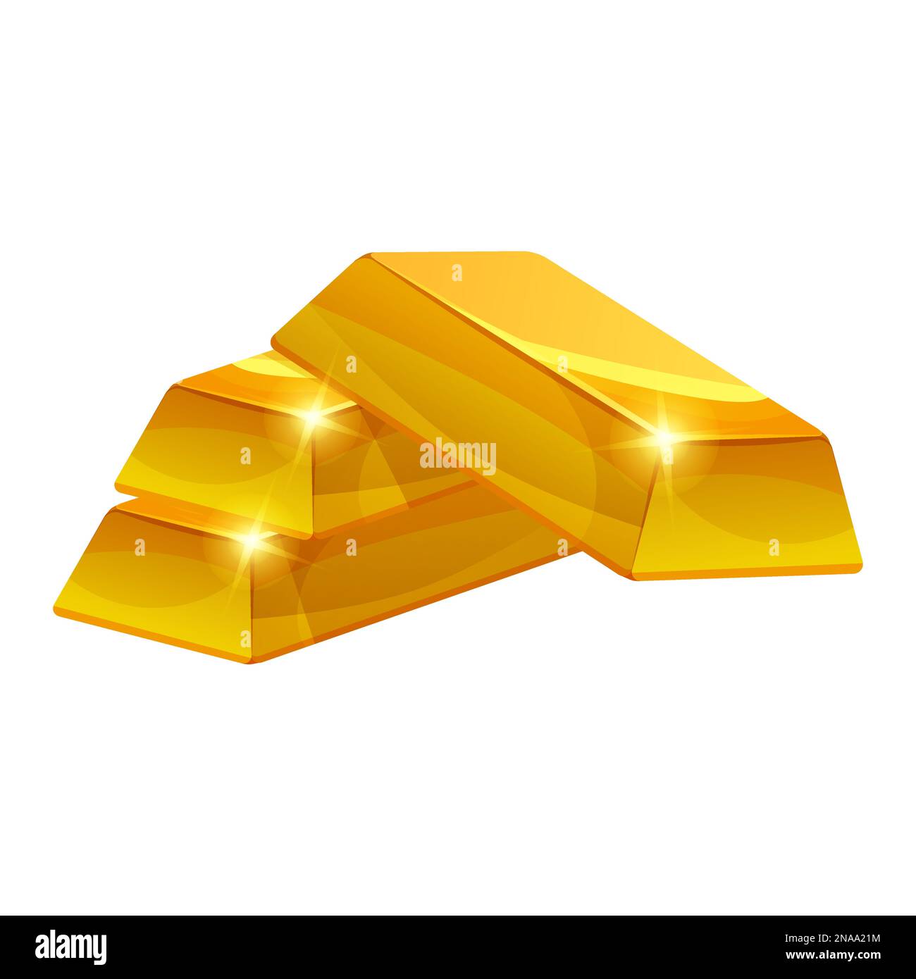 Goldene Balken-Symbole, Barren. Symbol des Reichtums Währungsinvestition, Treasury Luxus reich Stock Vektor