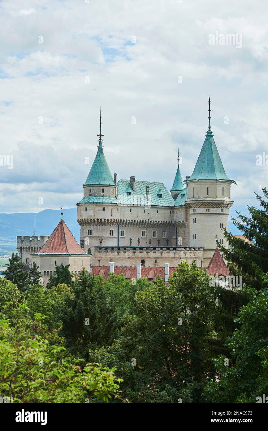 Burg Bojnice in der Slowakei; Slowakei Stockfoto