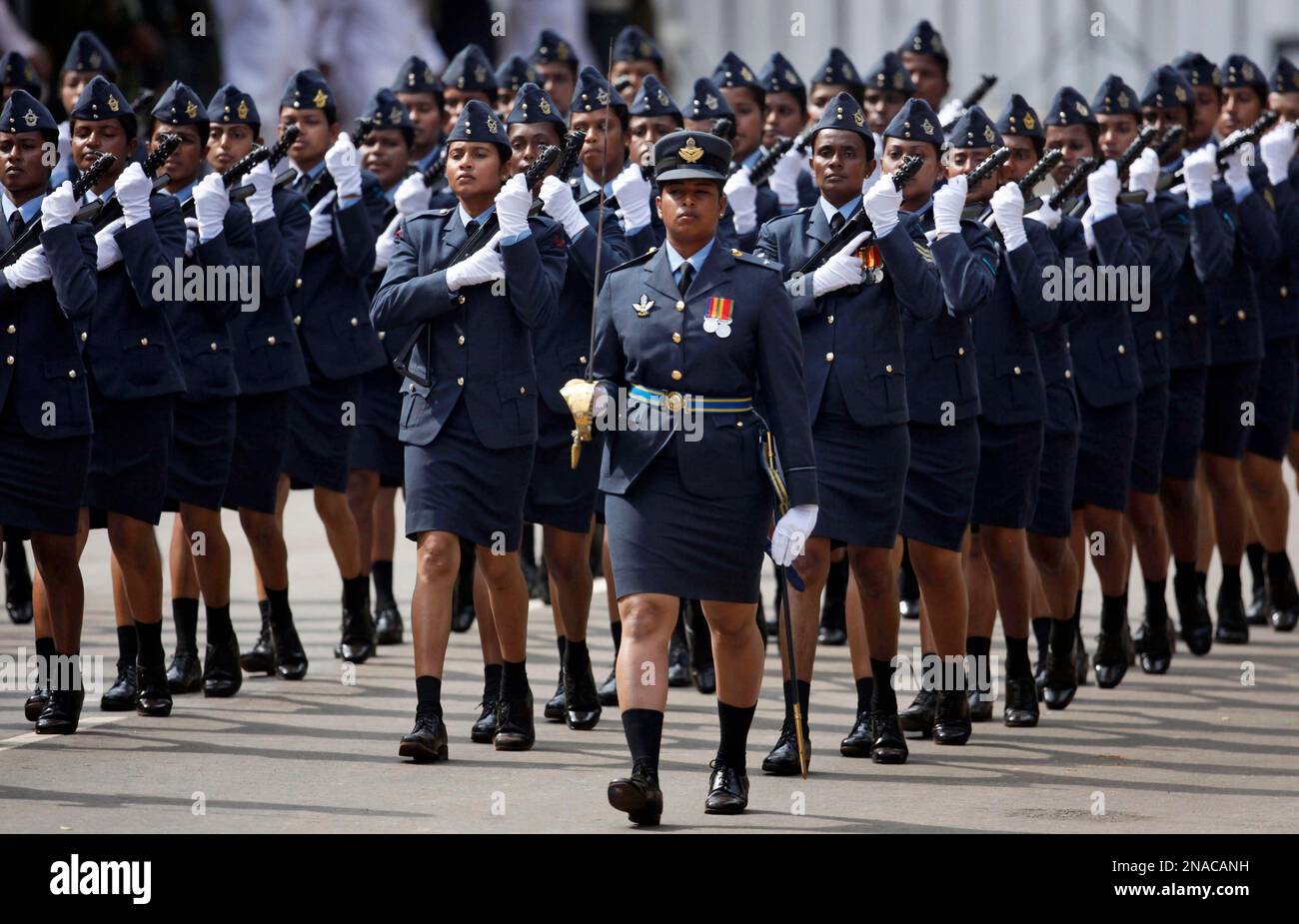 Sri Lankan Air Force Women Soldiers March During A Parade Celebrating sri-lankan-air-force-women-soldiers-march-during-a-parade-celebrating