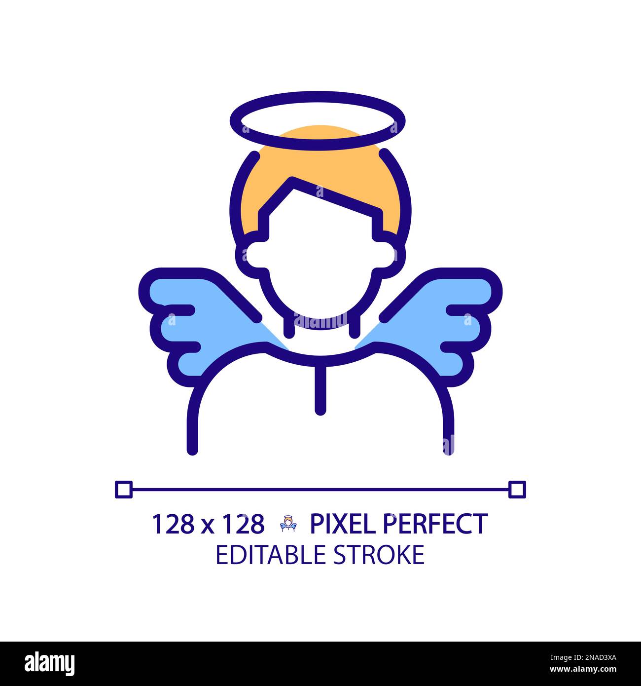 Unschuldige Pixel Perfect RGB-Farbsymbol Stock Vektor