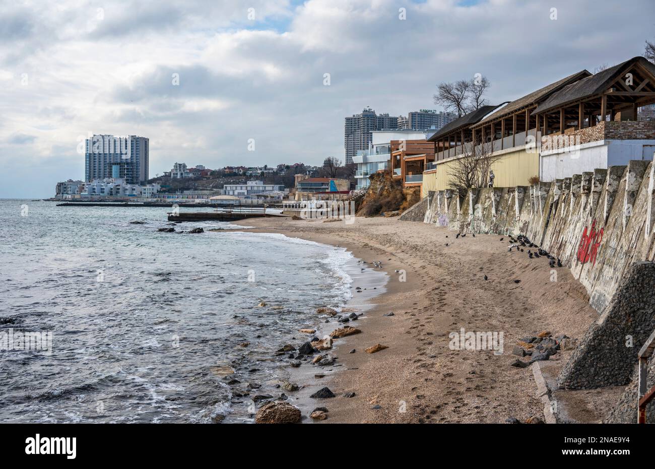 Arcadia Stadtstrand in Odessa, Ukraine Stockfoto