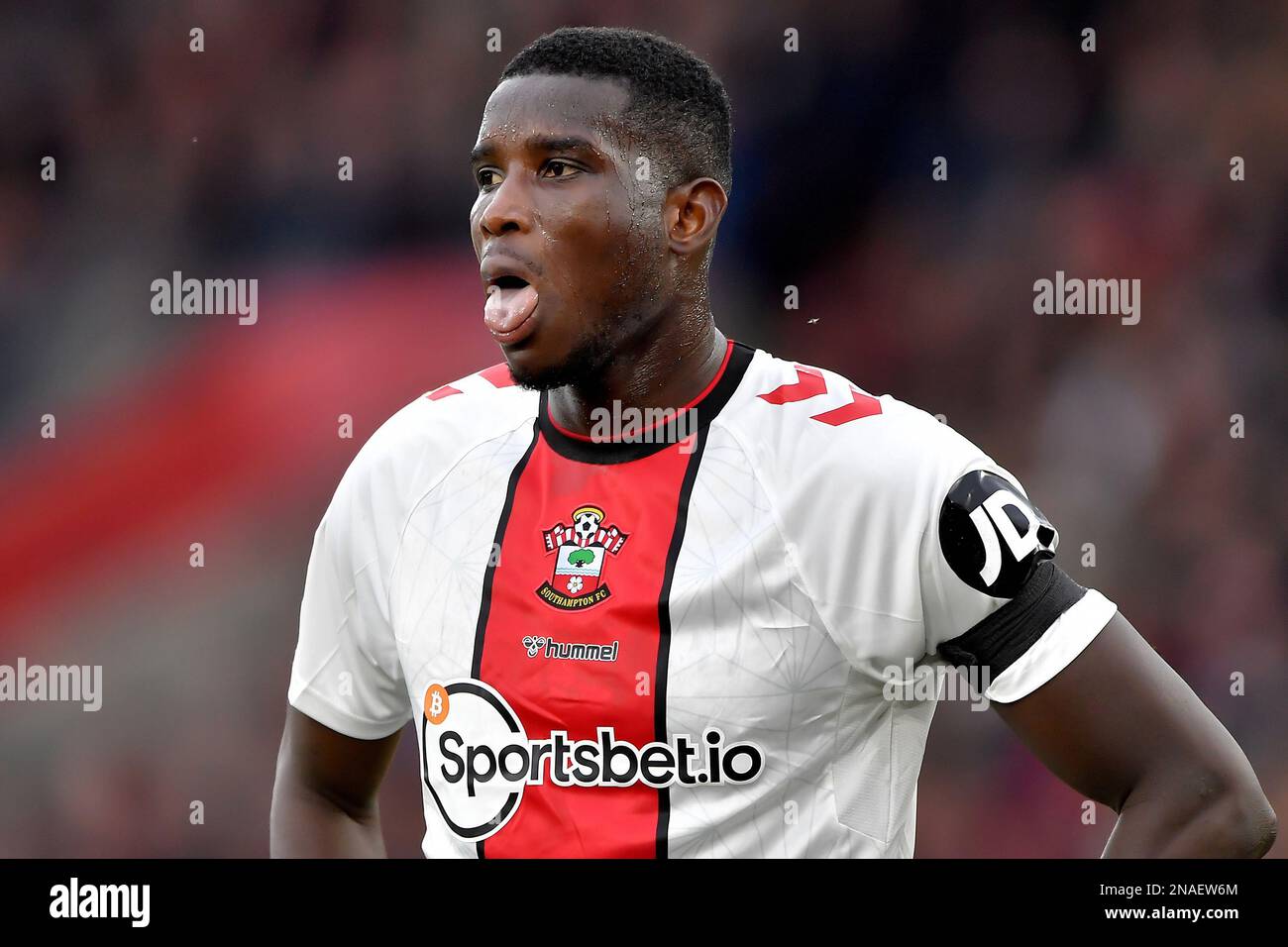 Paul Onuachu aus Southampton - Southampton V Wolverhampton Wanderers, Premier League, St Mary's Stadium, Southampton, Großbritannien - 11. Februar 2023 nur redaktionelle Verwendung – es gelten Einschränkungen für DataCo Stockfoto