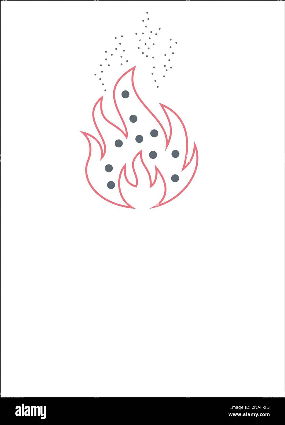 Flammen-Grafik Stockfoto