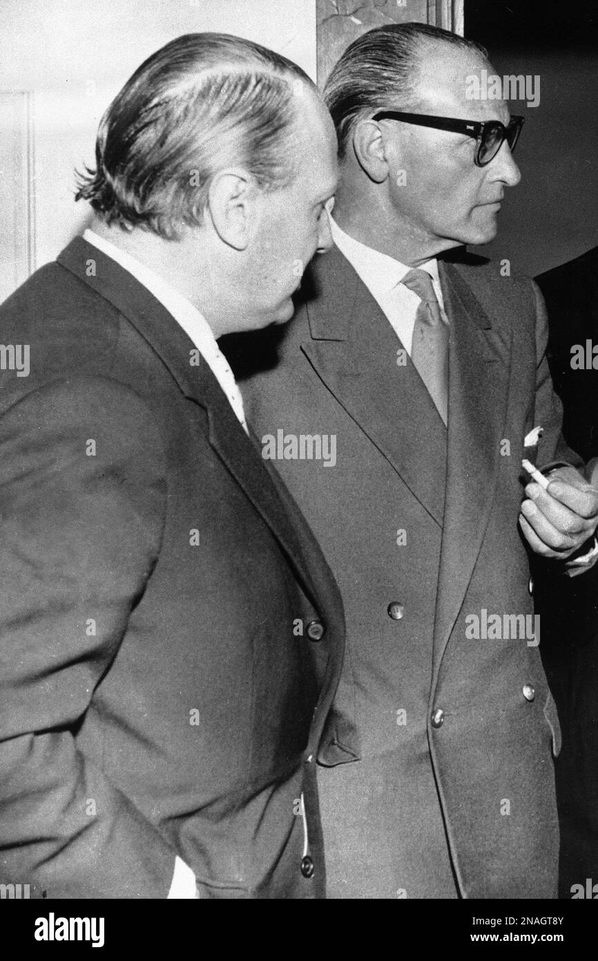 Hugo Bleicher, right, who was a German senior officer