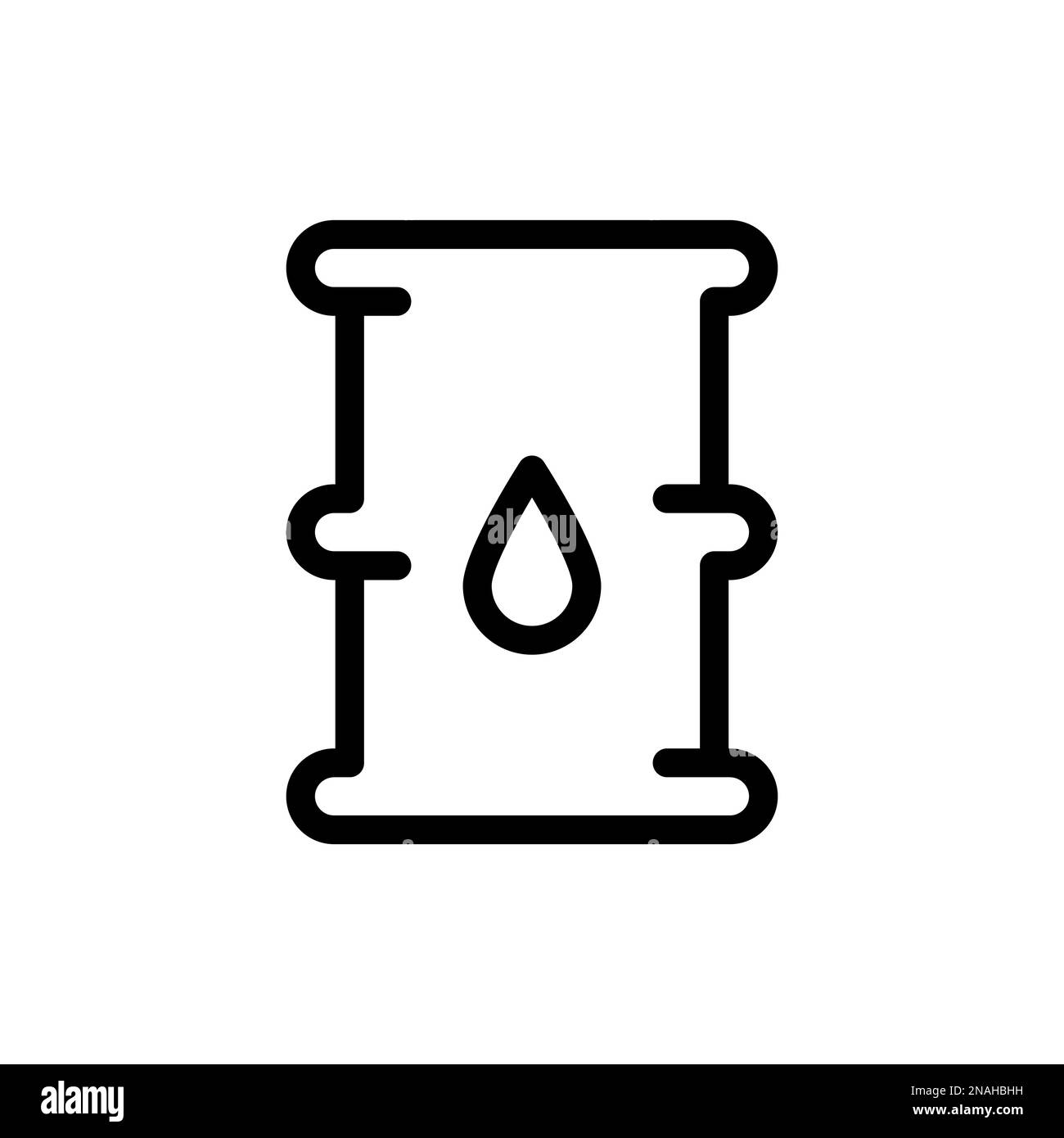 Einfache Vektorsymbole. Flache Abbildung auf einem Themenöl Stock Vektor