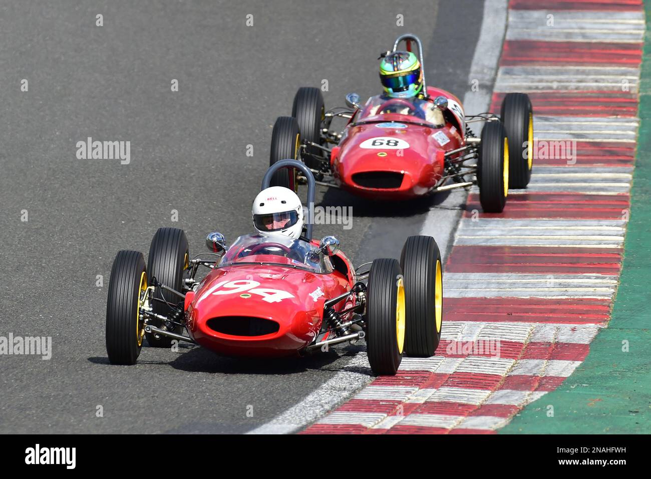 Clive Richards, Lotus 22, für 20 Minuten Rennen bei der FJHRA/HSCC Historic Formula Junior Championship – Heckmotor, FJHRA, Formel Stockfoto