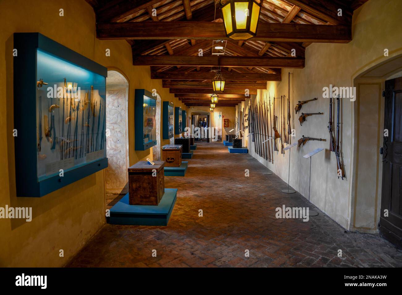 Museum im Castello di San Giusto, Schloss, Triest, Friaul-Julisch Venetien, Italien Stockfoto