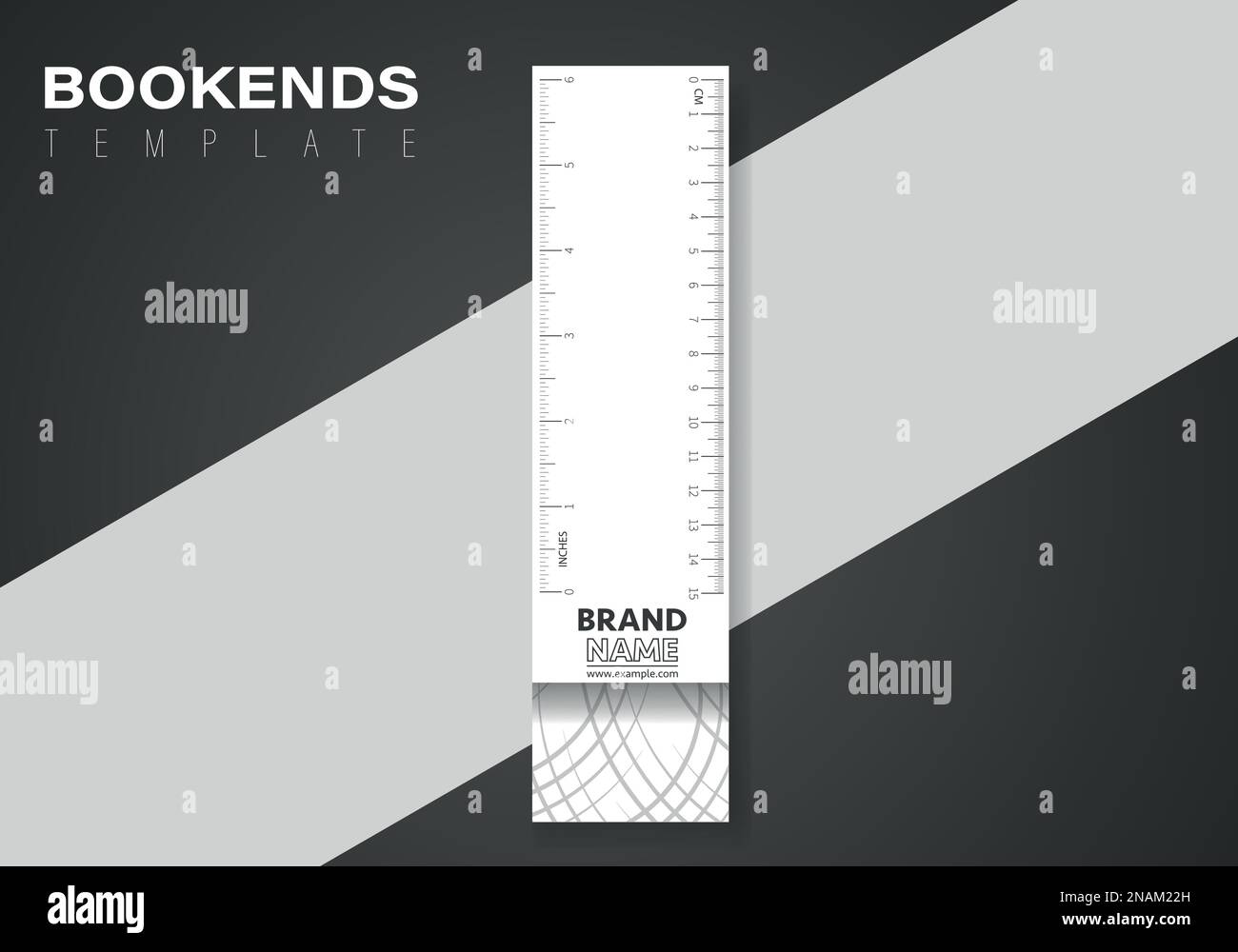 Buchsenvorlage mit abstrakten Formen. Abstrakte dynamische Gradientenelemente in modernem Stil. Stock Vektor