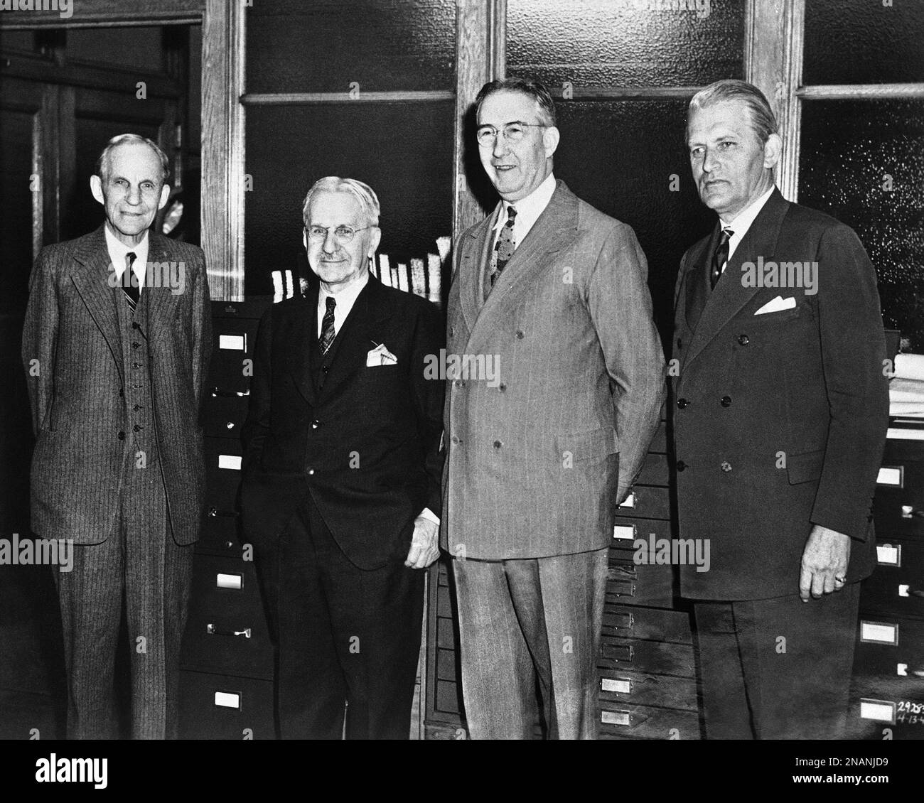 Auto pioneer Henry Ford was host to aircraft pioneer Glenn L. Martin in Detroit on April 24