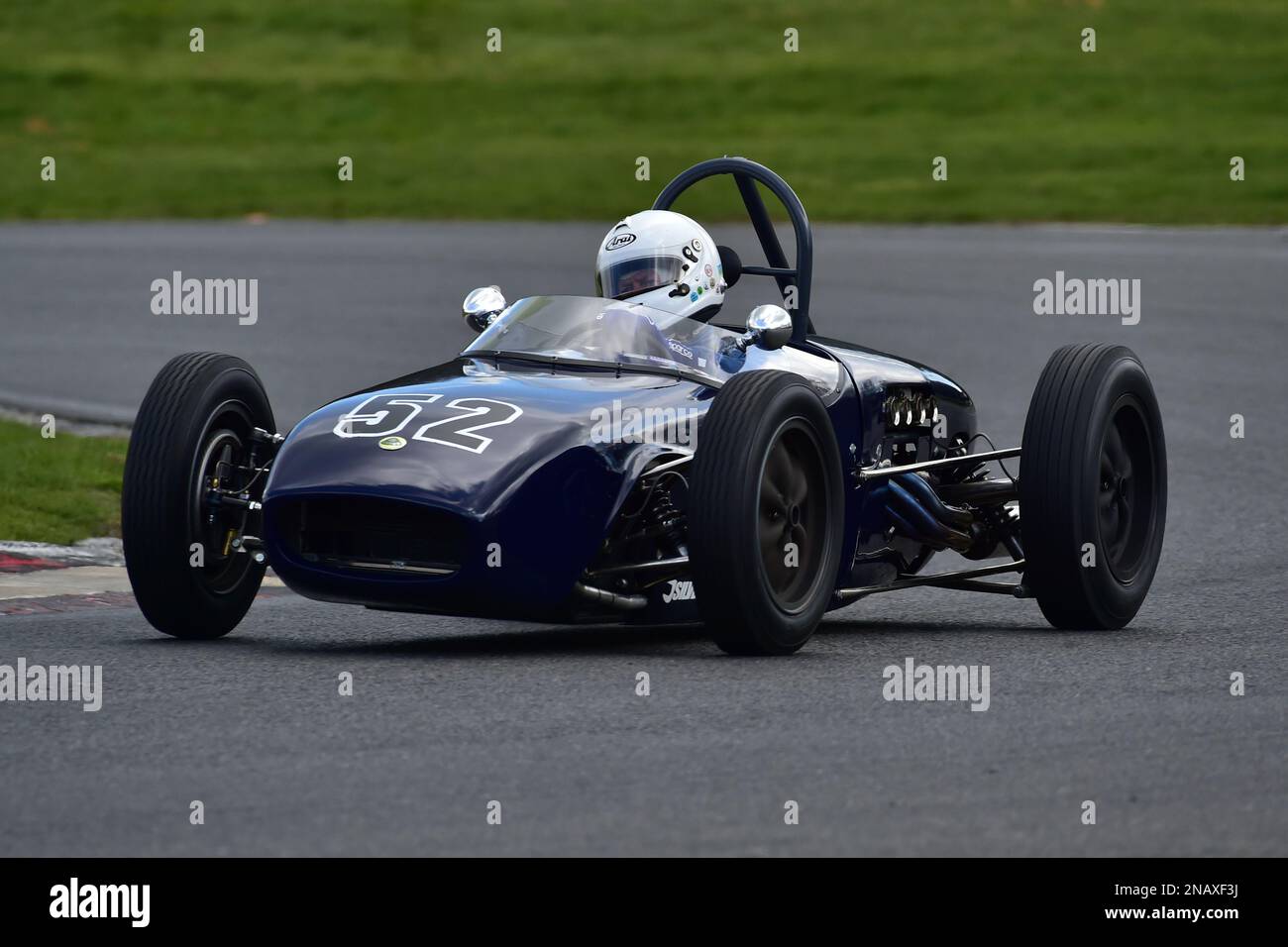 Jeremy Deeley, Lotus 18, zwanzig Minuten Rennzeit für die FJHRA/HSCC Historic Formula Junior Championship - Front- und Heckmotor Klasse C, FJHR Stockfoto