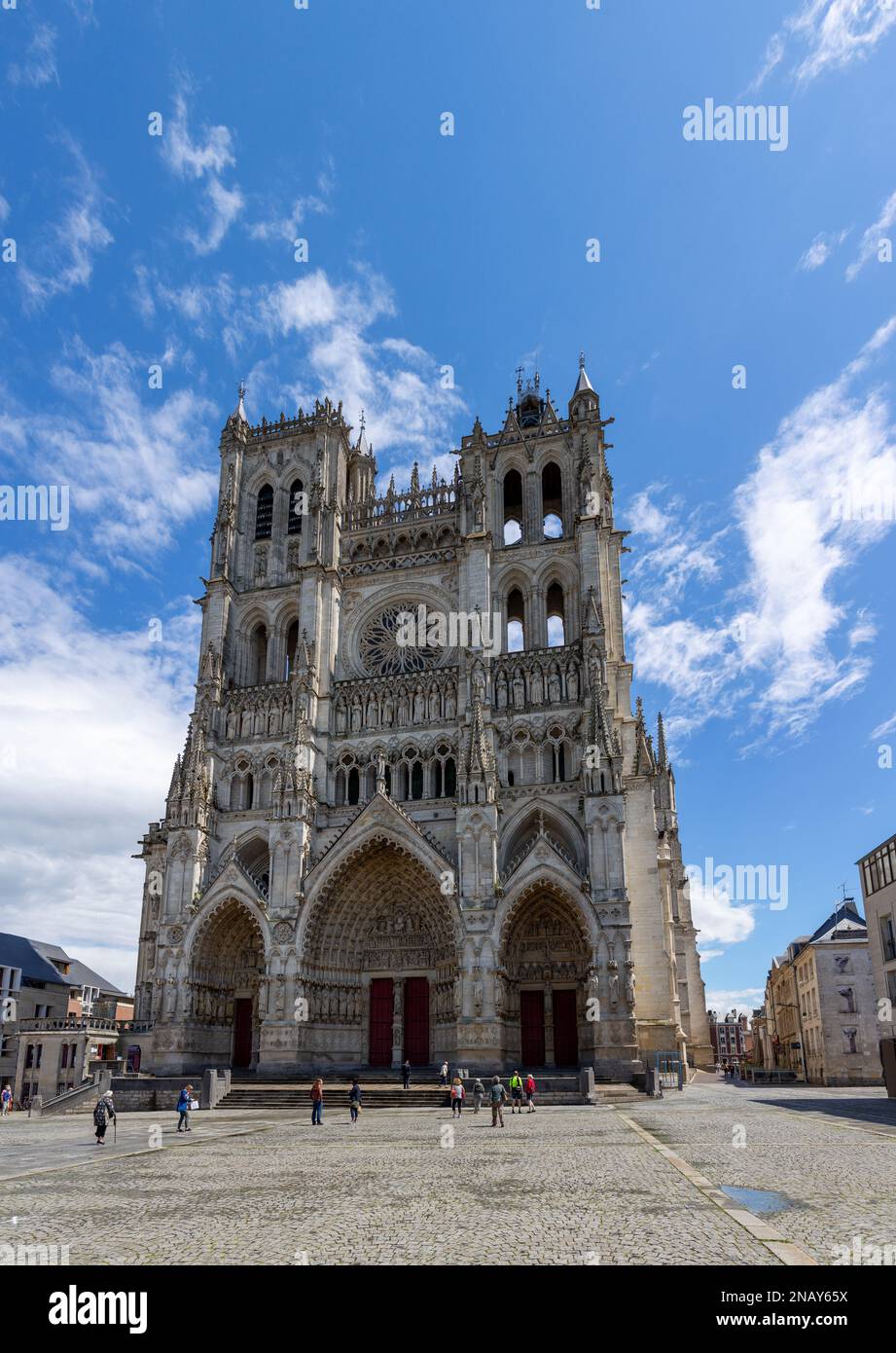 Die Dom-Basilika unserer Lieben Frau von Amiens in Frankreich Stockfoto